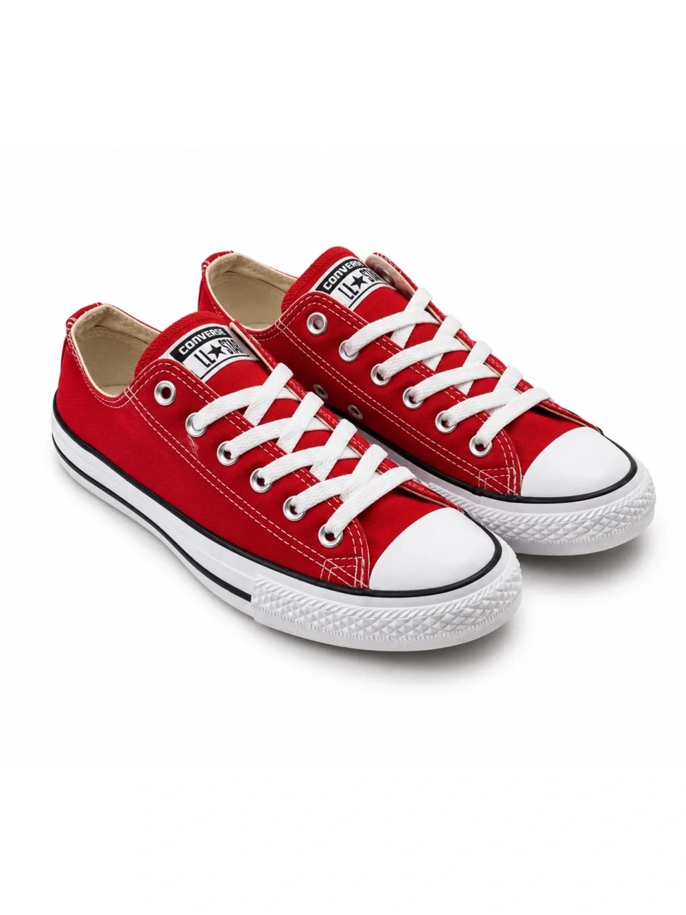 Converse Red Chuck Taylor All Star Classic Low Top Sneakers Unisex Kids Size 1.5